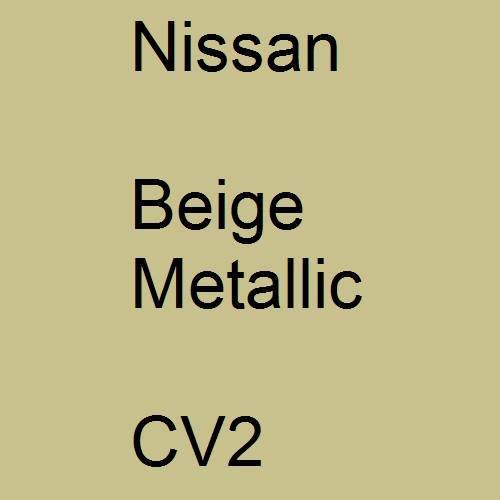 Nissan, Beige Metallic, CV2.